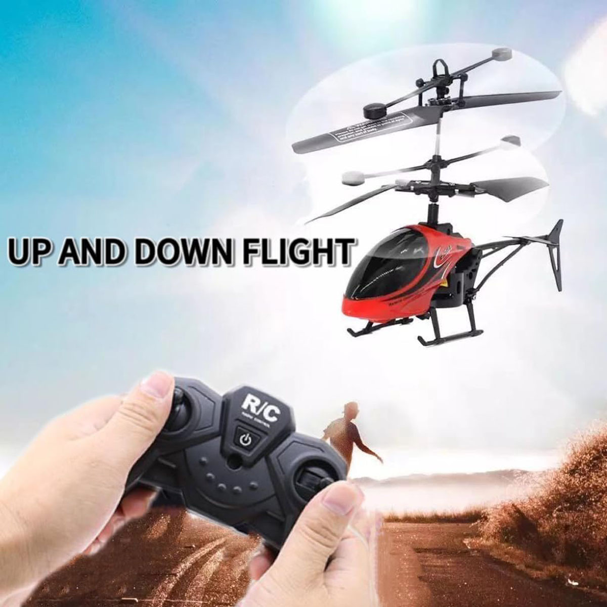 Rc Helicopter Gyro - Afstandsbedienbare helikopter 2-kanaals afstandsbedienbare vliegtuigen Opladen